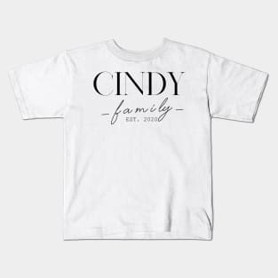 Cindy Family EST. 2020, Surname, Cindy Kids T-Shirt